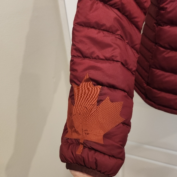 Sz M Eddie Bauer Women's First Ascent Stormdown 800 Puffer Jacket, Black Cherry - Picture 9 of 9